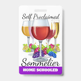 Självutnämnt Sommelier-märke