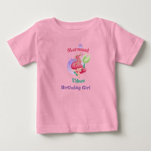Självvald Mermaid Vibes Barn T-shirt (Framsida)