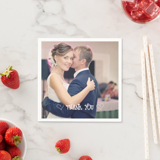 Självvald typsnittsduk med foto pappersservett (Insitu)