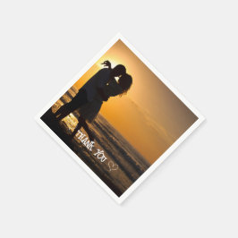 Självvald typsnittsservett för foto pappersservett