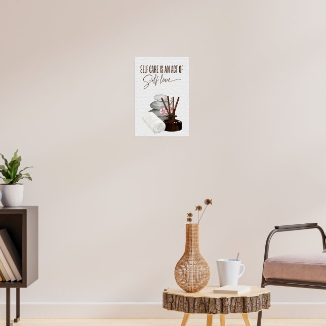 Självvård är en självbetjäning i Kärlek Poster (Vardagsrum 3)