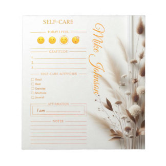 Självvård klassisk Planner guld lyx vattenfärg Anteckningsblock