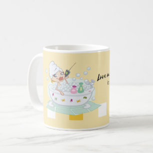Självvård och avslappning kaffemugg