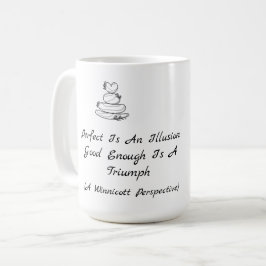 Självvärdescitat från Winnicott Kaffemugg