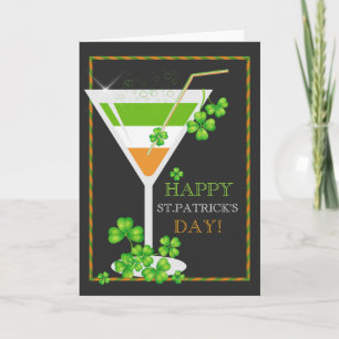 Sjamrock Cocktail Greeting Card Kort