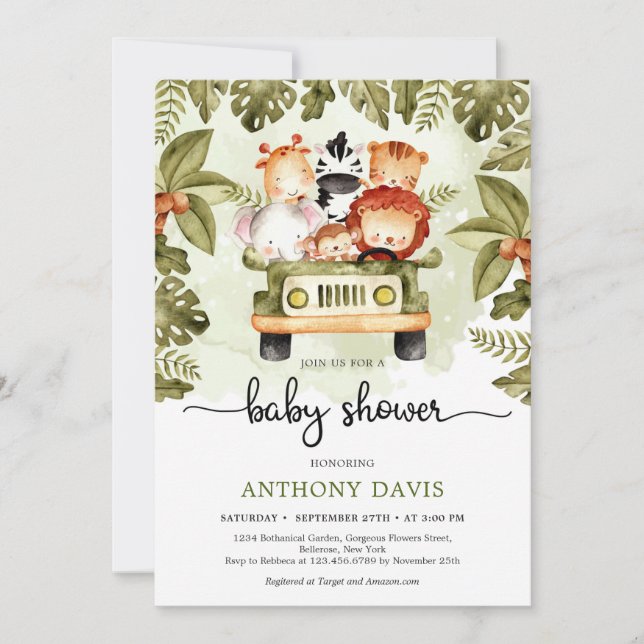 Sjarötkreatur i jutedjungeln som kör en sommar i l inbjudningar (Framsida)