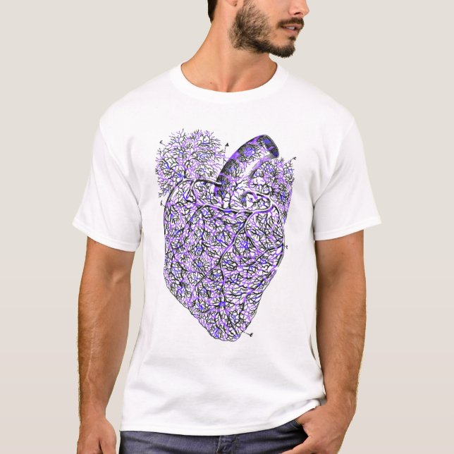 Sjaskig hjärtaskjorta tee shirt (Framsida)