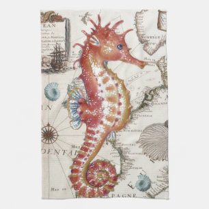 Sjaskig Seahorse Kökshandduk