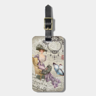 sjaskig victorian för elegansljuskronavintage bagagebricka