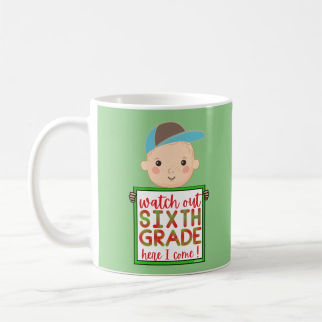 SJÄTT UT SJÄTTE KLASS HÄR... Jag KOM rolig söt Kaffemugg (Vänster)