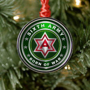 SJÄTTE ARMY Metall Ornament
