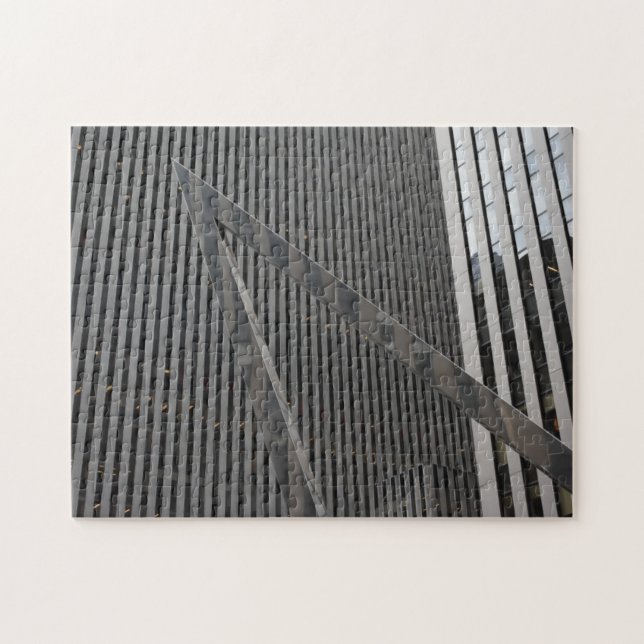 Sjätte Avenue Architecture New York City Photograp Pussel (Horisontell)