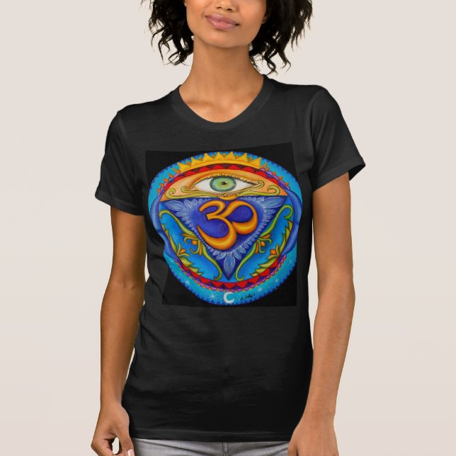 Sjätte chakra, tredje öga t-shirt (Framsida)