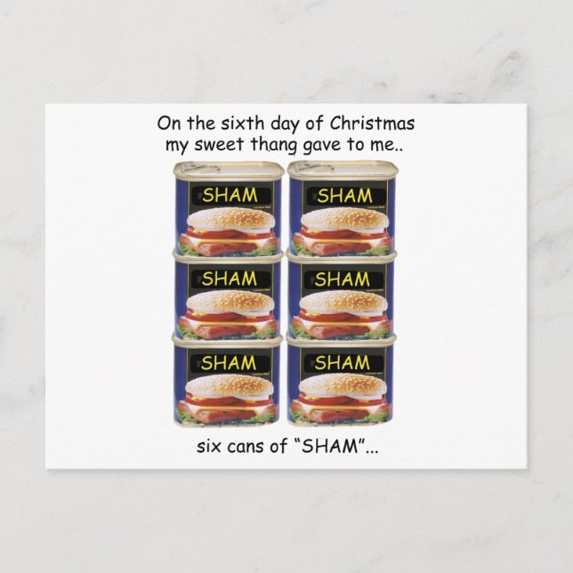 Sjätte dagen: Rednackad jul Helg Vykort (Framsida)