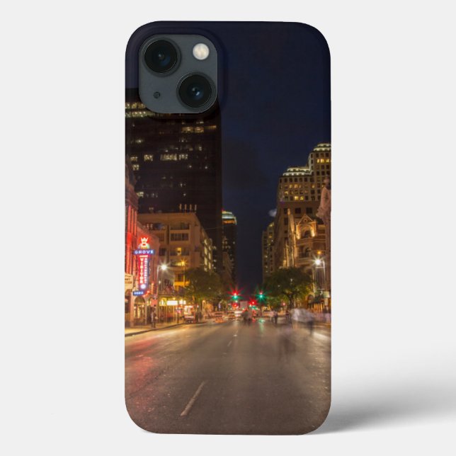 Sjätte gatan i Dusk i Austin, Texas (Baksida)