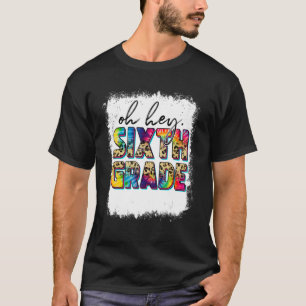 Sjätte Klass Back to school Tie Dye Leopard T Shirt