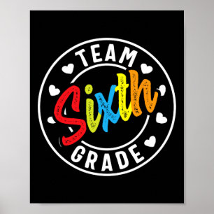 Sjätte Klass Boys Girls Lärare Poster