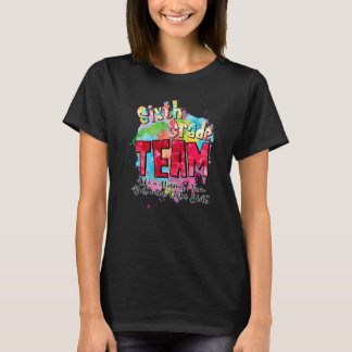 Sjätte Klass-gruppen som ett vanligt team men myck T Shirt