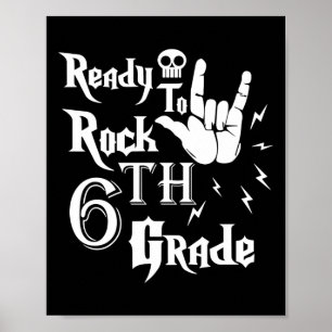 Sjätte Klass-Redot till Sten 6e Klass Back to scho Poster