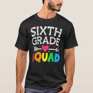 Sjätte Klass Trupp Tillbaka Till Skolan Lärare Stu T Shirt