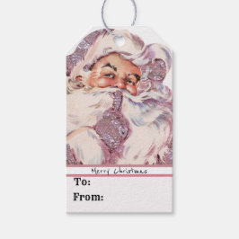 Sjh! Det är Santa Victorian Rosa jul Presentetikett