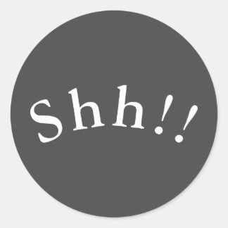 Sjh! Klistermärke