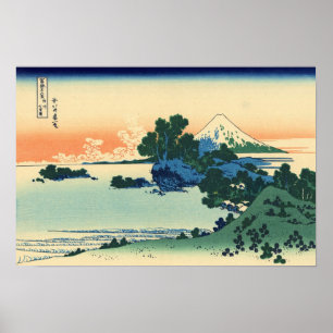 Sjiri-stranden i Sagami-provinsen (av Hokusai) Poster
