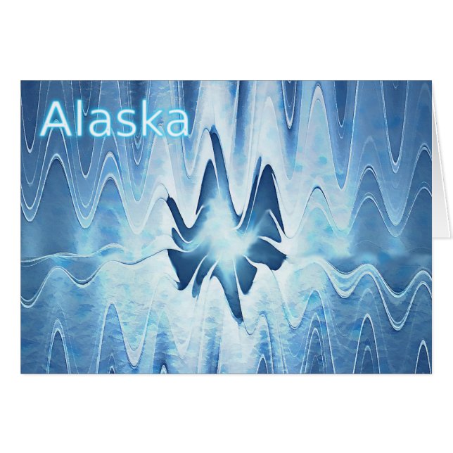 Sjö - Alaska Hälsningskort (Framsidan Horizontal)