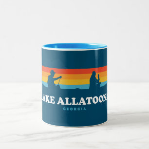 Sjö Allatoona Georgia Canoe Två-Tonad Mugg