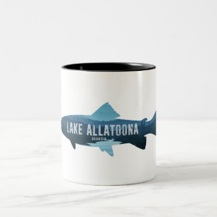 Sjö Allatoona Georgia Fish Två-Tonad Mugg