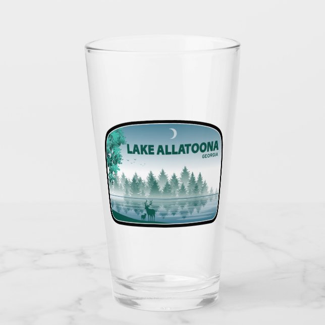 Sjö Allatoona Georgia Hjort Glaskopp (Framsida)