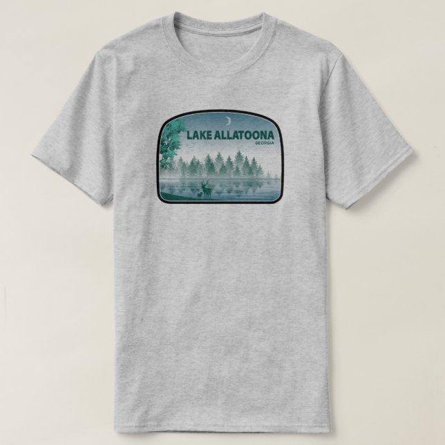 Sjö Allatoona Georgia Hjort T Shirt (Design framsida)
