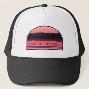 Sjö Allatoona Georgia Red Sunrise Keps