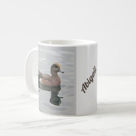 Sjö Anka Lugn Wigeon Vatten Brown Lakeside Kaffemugg