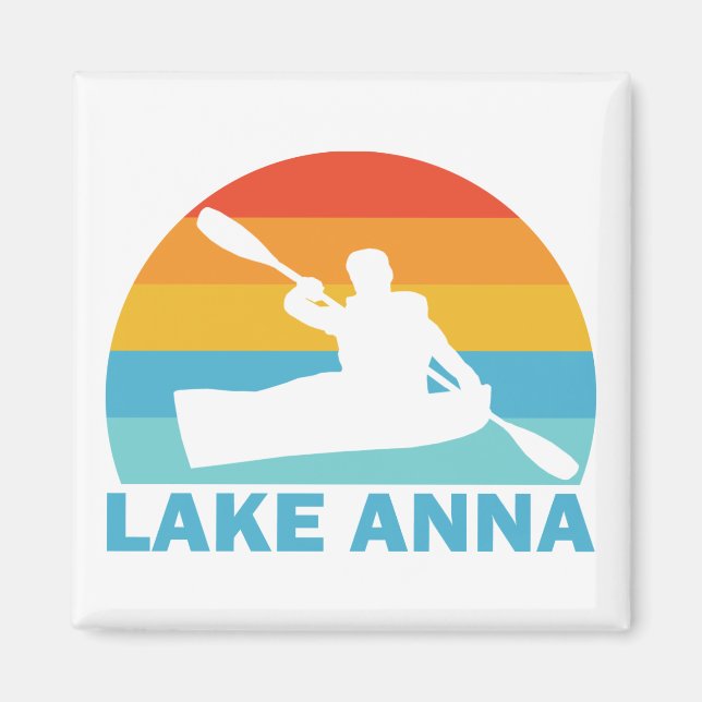 Sjö Anna Virginia Kayak Magnet (Framsidan)