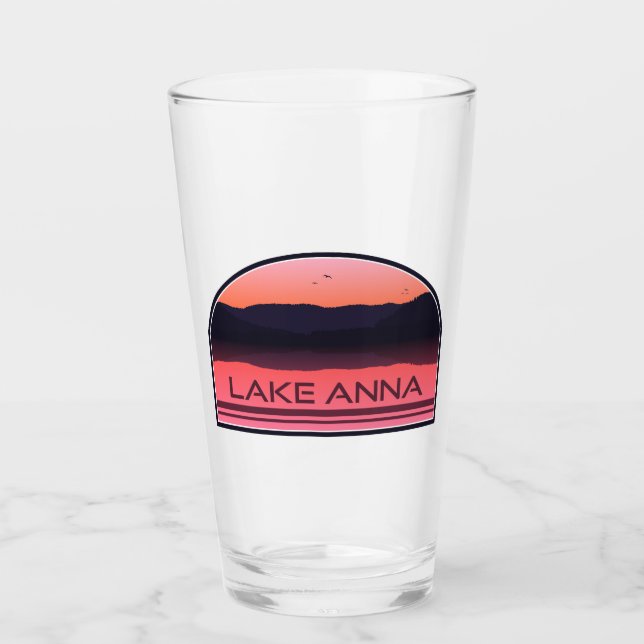 Sjö Anna Virginia Red Sunrise Glaskopp (Framsida)