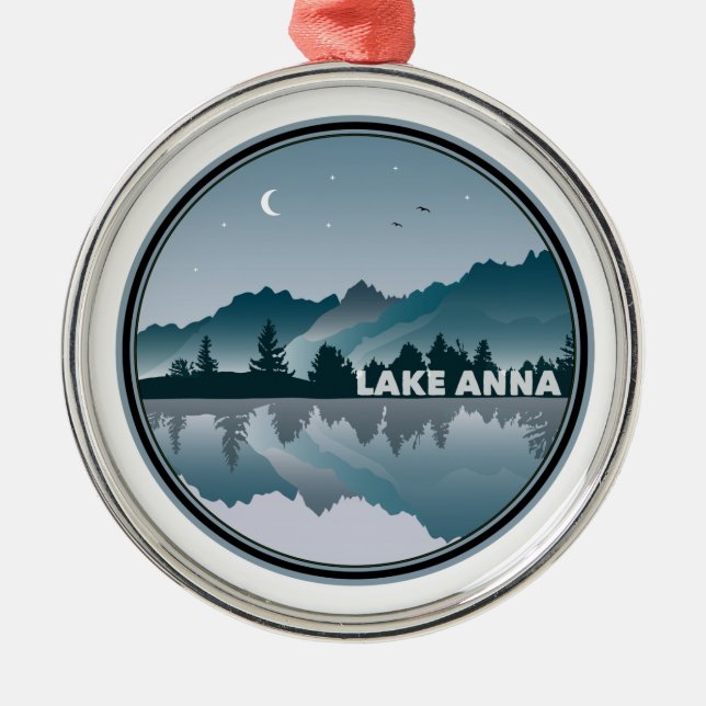 Sjö Anna Virginia Reflection Julgransprydnad Metall (Framsidan)