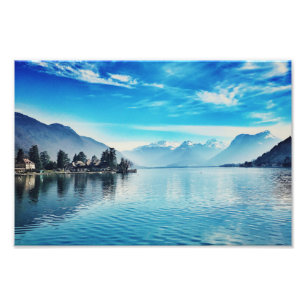 Sjö Annecy - Baie de Talloires Utskrift Fototryck