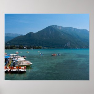 Sjö Annecy, frankrike - affisch
