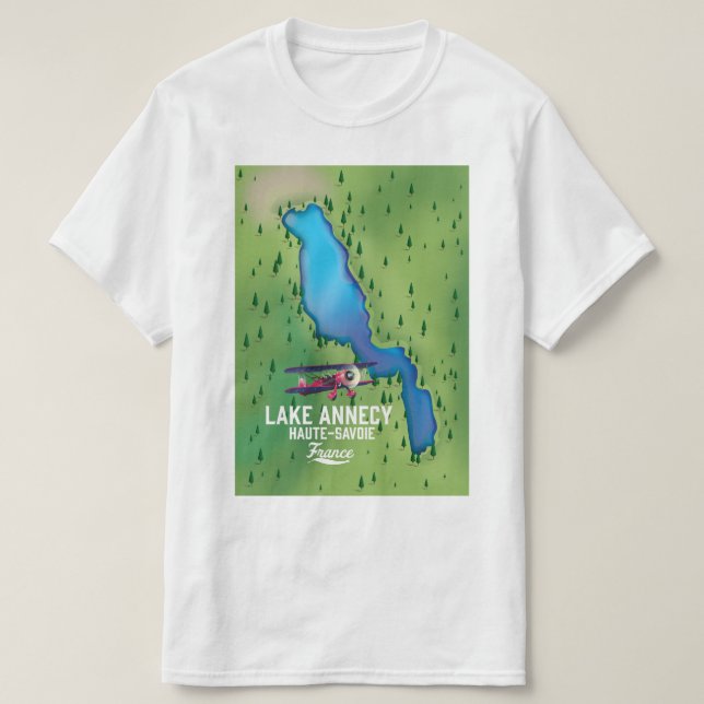 Sjö Annecy,Haute-Savoie,frankrike T Shirt (Design framsida)