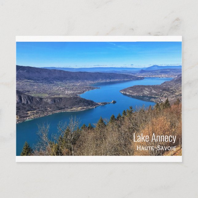 Sjö Annecy, Haute-Savoie, Fransk Alpernor Vykort (Framsida)