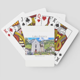 Sjö Annecy - Veyrier som leker kort Casinokort