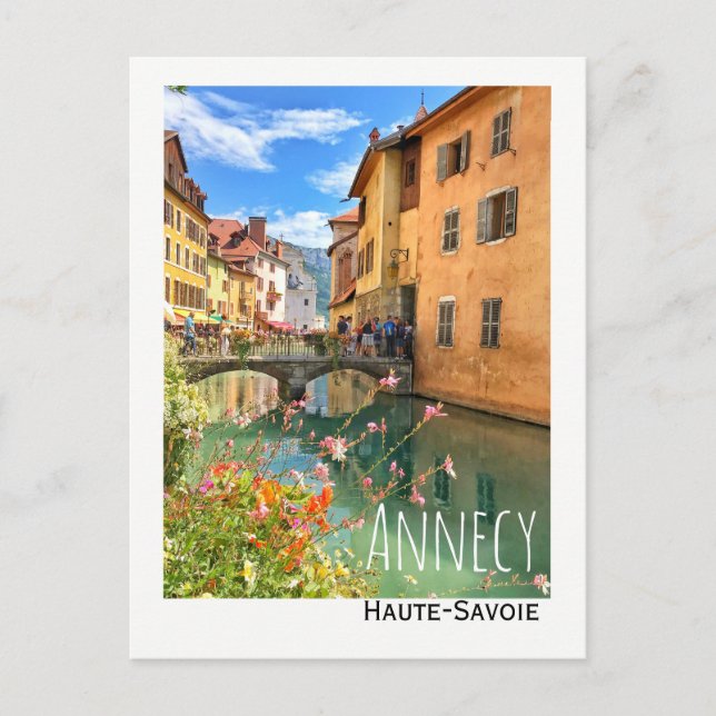 Sjö Annecy - vykort (Framsida)