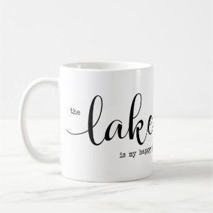 Sjö är ankaret Lycklig Ställe - namn Kaffemugg