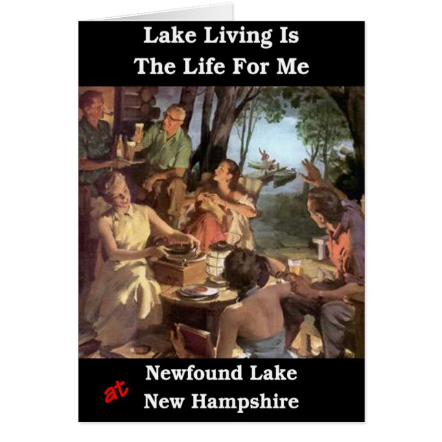 Sjö är mitt liv hälsningskort (Framsidan)