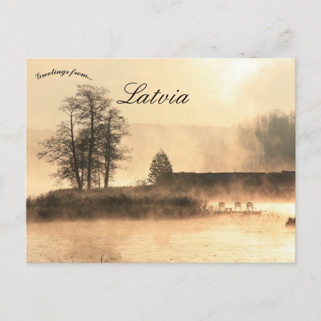 Sjö Araisi Lettland Vykort (Framsida)