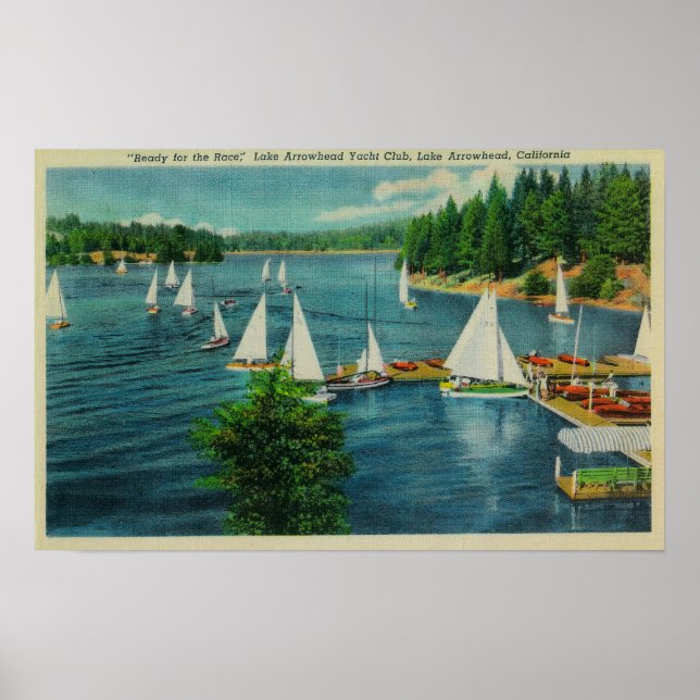 Sjö Arrowhad, CA Yacht Klubb Tävla Poster (Framsidan)