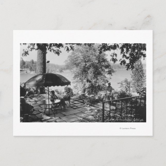 Sjö Arrowhad, California Lodge View & Terrace Vykort (Framsida)