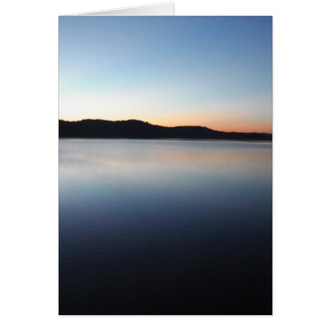 Sjö Arrowhad sunset Hälsningskort (Framsidan)