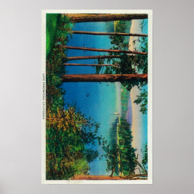 Sjö Arrowhad ViewLake Arrowhad, CA Poster (Framsidan)